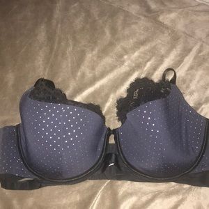 Cacique lightly lined French balconette bra, 42DD, NWT